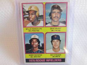 lot 202 image: 1976 Topps Willie Randolph Rookie C...