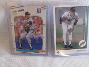 lot 203 image: John Smoltz Fleer & Upper Deck Rook...