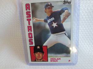 lot 206 image: 1984 Topps Nolan Ryan Card...