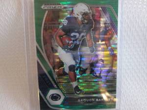 lot 210 image: 2021 Prizm Saquon Barkley Green Pul...