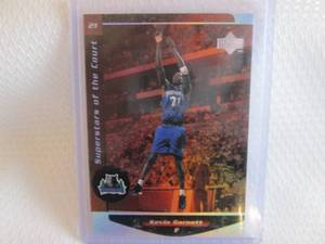 lot 216 image: 1998 Upper Deck Kevin Garnett Super...