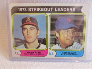 lot 222 image: 1974 Topps Nolan Ryan & Tom Seaver ...