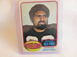 lot 227 image: 1976 Topps Franco Harris Card...