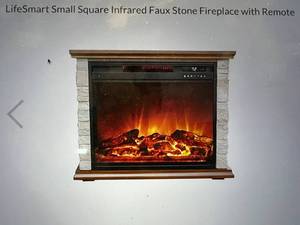 lot 16 image: Lifesmart Inafred Quarts Fireplace Heater