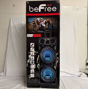 lot 18 image: 2 x 12 BeFree Wireless Rechargeable Party Speakers