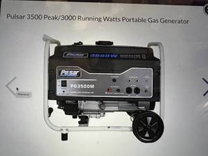 lot 20 image: Pulsar Portable Gas Generator