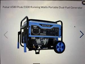 lot 26 image: Pulsar Portable Dual-Fuel Generator