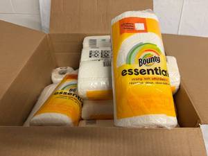 lot 60 image: 24 Rolls of Bounty Essential Paper Towels