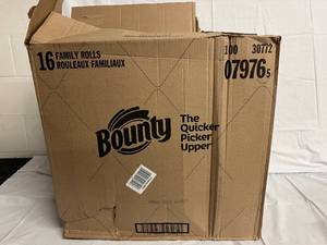 lot 75 image: 7 x 2 Packs of Bounty Family Sized Paper Towels