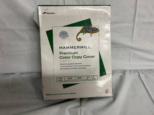 lot 78 image: 2 Packs of Hammermill Premium Cover Color Copy Paper - 162 GSM
