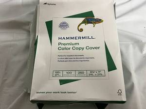 lot 84 image: Pack of Hammermill Premium Cover Color Copy Paper - 271 GSM