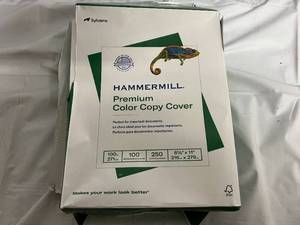 lot 85 image: Pack of Hammermill Premium Cover Color Copy Paper - 271 GSM