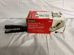 lot 95 image: Heavy Duty Tape Dispenser and Stapler