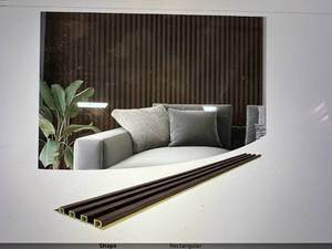 lot 146 image: Art3D Wood Slat Sound Proofing Wall Panels - 8 Pack - 94 x 6