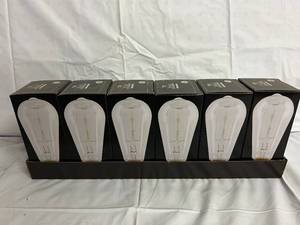 lot 180 image: 6 Packs of GE Vintage Style 60w Light Bulbs