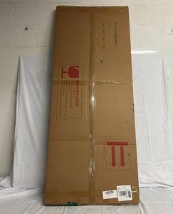 lot 192 image: Beverdy Full Length Wavy Mirror - 63 x 24 - White