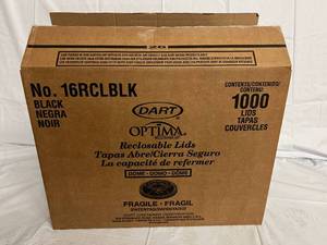 lot 215 image: 1000 Resealable Coffee Cup Lids