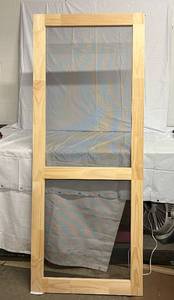 lot 42 image: 32x80 Woodcraft Wood Screen Door