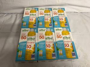 lot 235 image: 6 Boxes of Alba Botanical Hawaiian 50 SPF Coconut Sunscreen