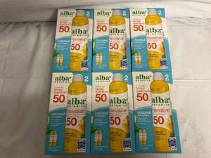 lot 236 image: 6 Boxes of Alba Botanical Hawaiian 50 SPF Coconut Sunscreen