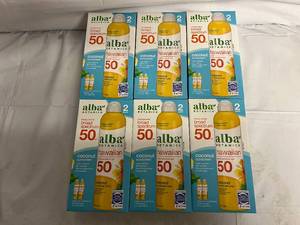 lot 237 image: 6 Boxes of Alba Botanical Hawaiian 50 SPF Coconut Sunscreen