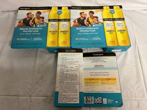 lot 230 image: 3 Boxes of Neutrogena Beach Defense WaterSun Protection 60 SPF Spray Sunscreen