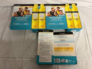 lot 231 image: 3 Boxes of Neutrogena Beach Defense WaterSun Protection 60 SPF Spray Sunscreen