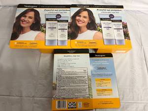 lot 239 image: 3 Boxes of Neutrogena Ultra Sheer Dry-Touch 55 SPF Sunscreen