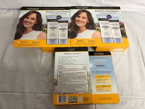 lot 245 image: 3 Boxes of Neutrogena Ultra Sheer Dry-Touch 55 SPF Sunscreen