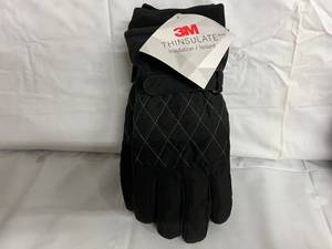 lot 64 image: 5 Pairs of Womens ML 3M Thinsulate Gloves - Black & Gray