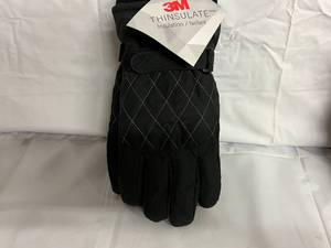 lot 66 image: 5 Pairs of Womens ML 3M Thinsulate Gloves - Black & Gray