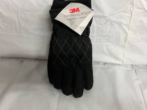 lot 72 image: 5 Pairs of Womens ML 3M Thinsulate Gloves - Black & Gray