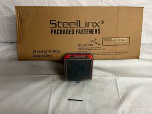 lot 296 image: 20 x 1lb Containers of SteelLinx Drywall Screws - #6 x 2