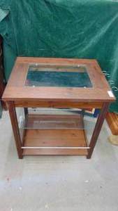 lot 3 image: Bar Table with Glass Inserts