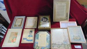 lot 16 image: 9 - Verse Pictures and Jewelry Box