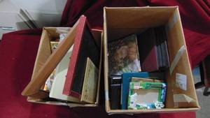 lot 23 image: 2 - Boxes of Frames and Photo Albums