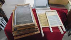lot 64 image: 2 - Washboards and Misc Adjustable Window Screens