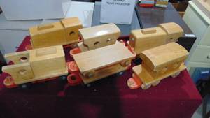 lot 77 image: Wooden Train Lot (as seen)