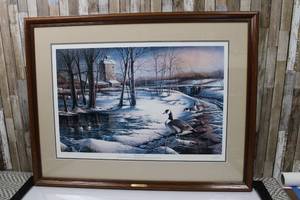 lot 6 image: Whistle Stop 56960 Print Terry Redlin