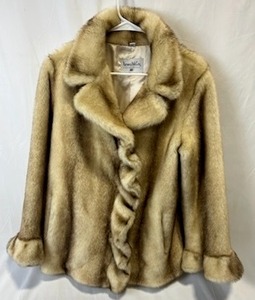 Vintage Pamela McCoy Faux Fur Coat (Womens Size XS) in Excellent Condition