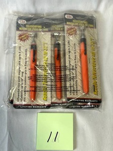 (5) New Illinois Industrial Tools Telescoping Magnetic Pick Up Tools