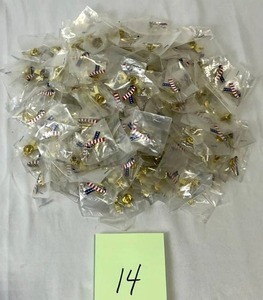 Huge Lot of New 1 USA Lapel Pins (Great Resale Opportunity)