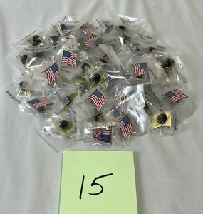Huge Lot of New 1 USA Flag Lapel Pins (Great Resale Opportunity)