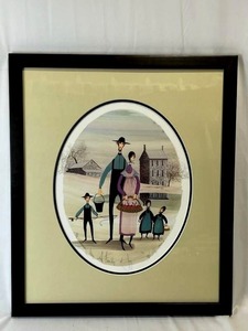 P. Buckley Moss Family of Joy Amish Family Signed (1451000) and Framed Limited Edition Print
