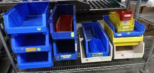 Lot of 18 bins