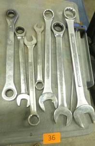 Group of large wrenches