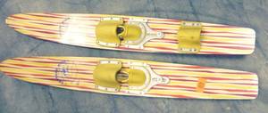Vintage Captain Kidd Water Skis - made in Victoria MN