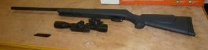 Nice Gamo Big Cat 1200 pelletbb gun with scope, laser and light