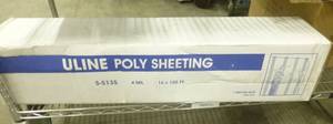 new box of poly sheeting 16x100 ft 4 mil