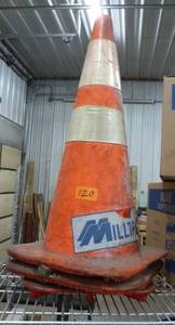 3 safety cones
